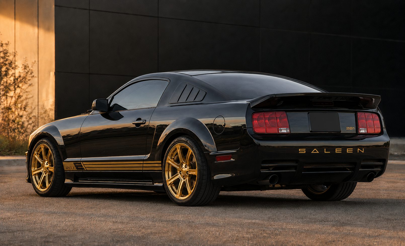 Rear three-quarter view