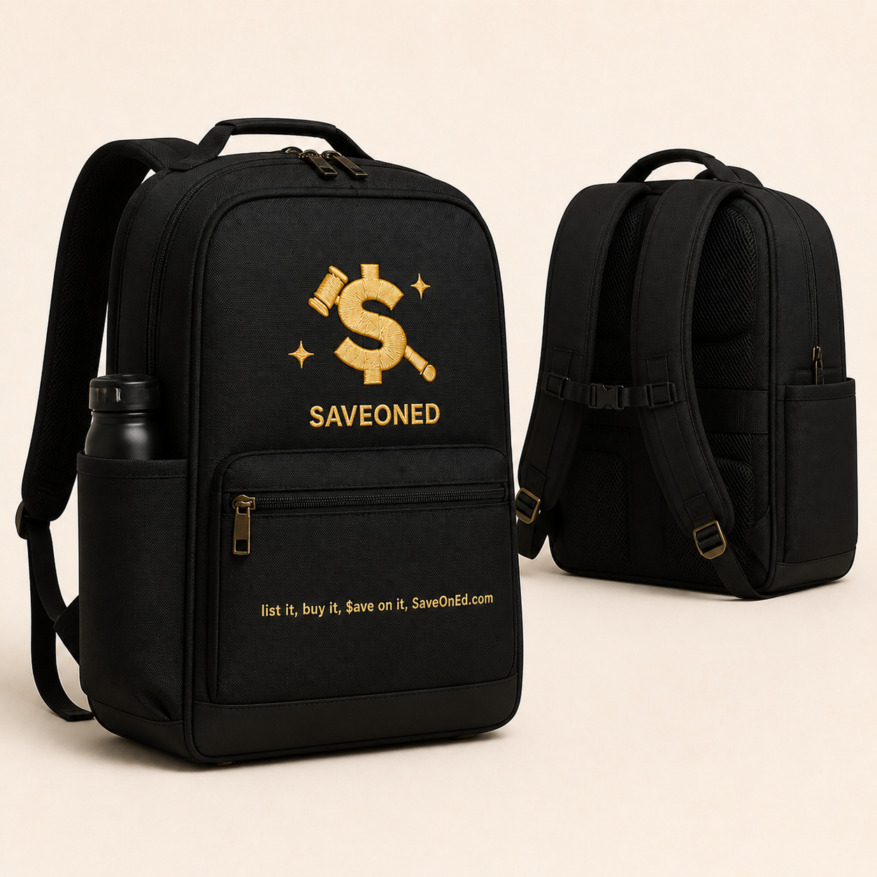 Black SaveOnEd commuter backpack